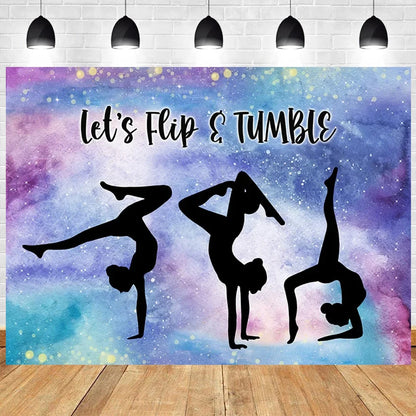 Gymnastics Theme Party Backdrop