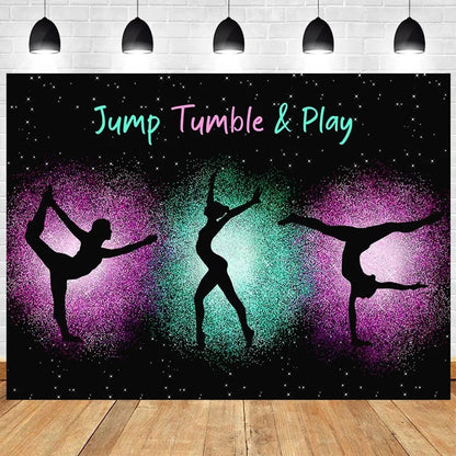 Gymnastics Theme Party Backdrop