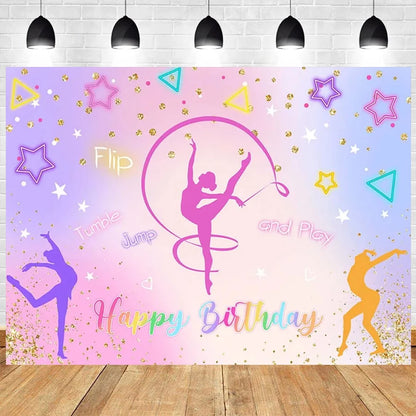 Gymnastics Theme Party Backdrop