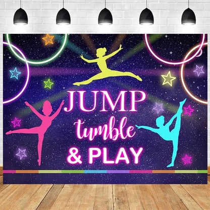 Gymnastics Theme Party Backdrop